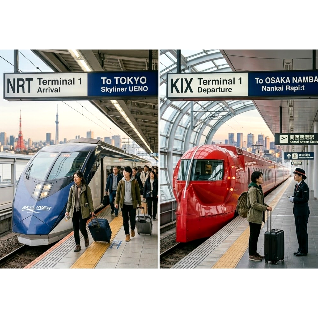 공항→시내 이동 꿀팁 (나리타/간사이 기준)